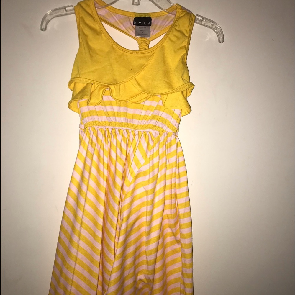 Yellow and White Sundress